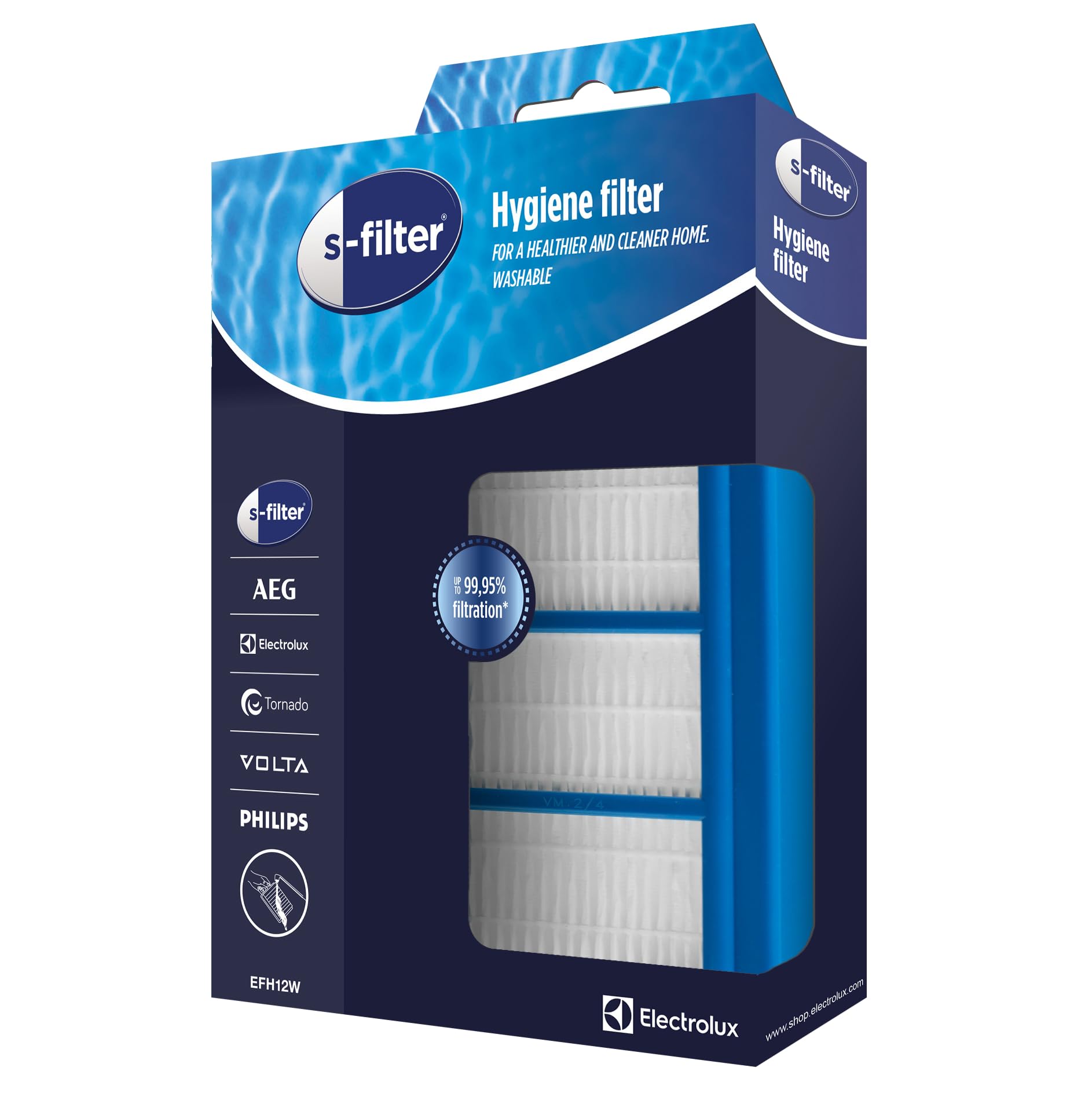 Electrolux EFH12W s-filter filtro aspirapolvere HEPA 12 lavabile