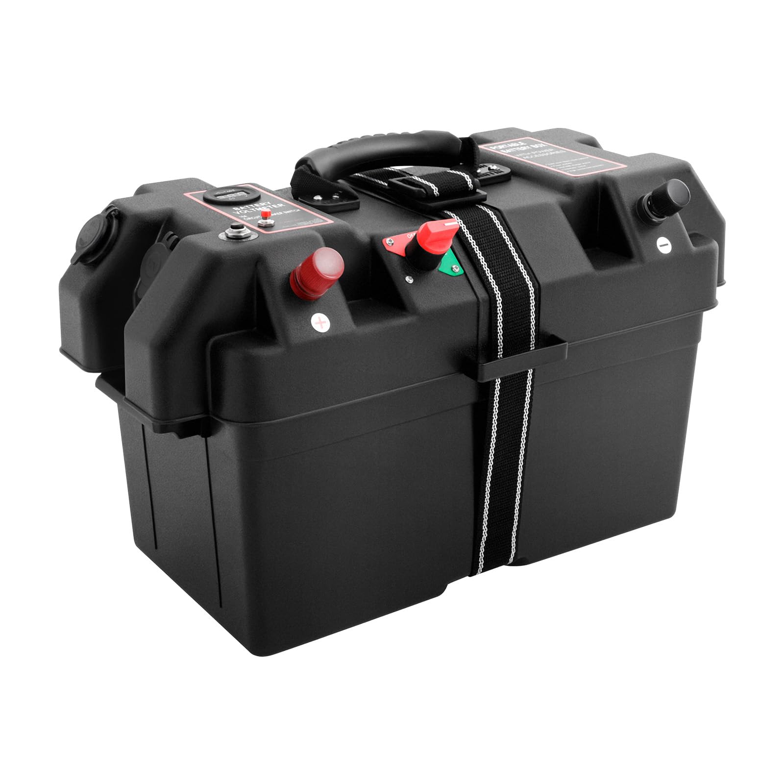 TiryyDrela Scatola Batteria PP con USB 44x24,5x27 cm Esterni