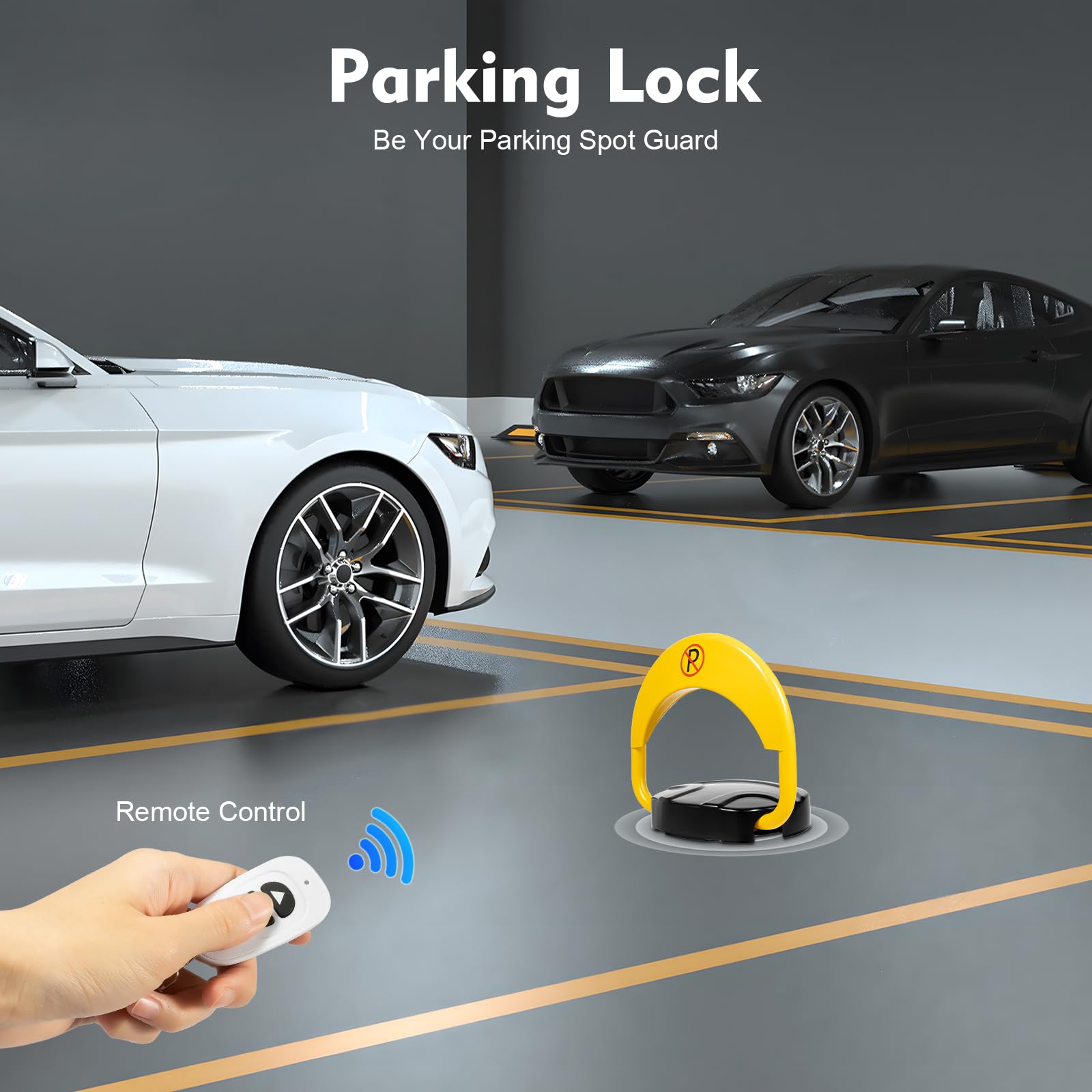 TiryyDrela Barriera Parcheggio Telecomando 46x46 con Allarme