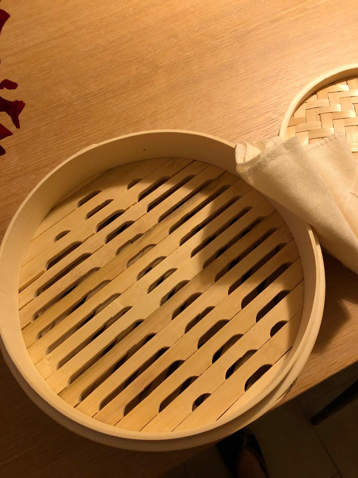 Reishunger vaporiera bambù 20 cm 2 piani per riso e dim sum