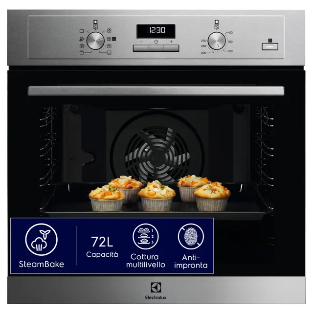 Electrolux Serie 500 COD3S40X Forno Multifunzione 72L Vapore