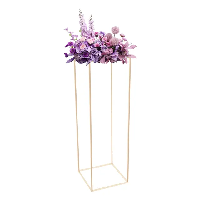 TiryyDrela colonna floreale oro 100 cm portafiori matrimonio