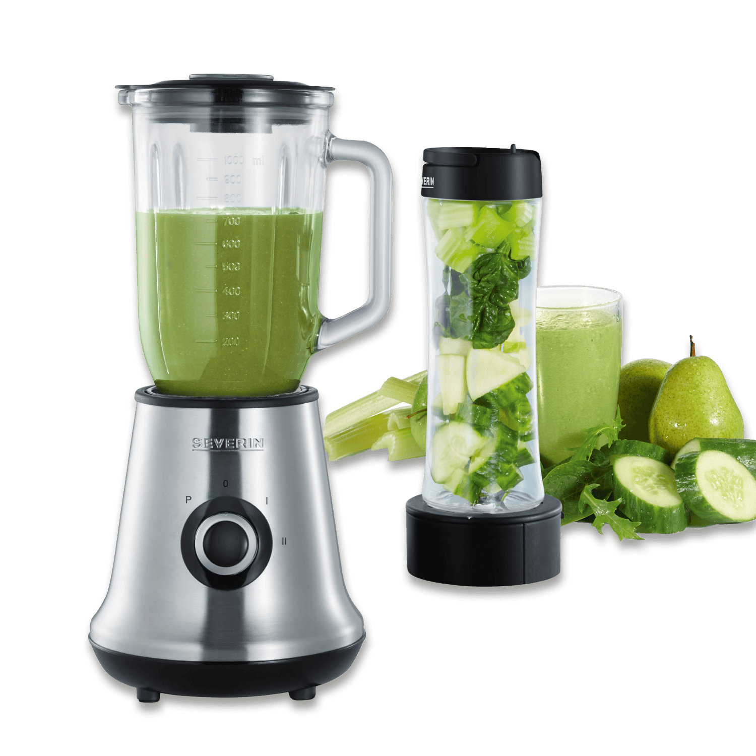 SEVO Mix & Go multimixer frullatore smoothie vetro Tritan