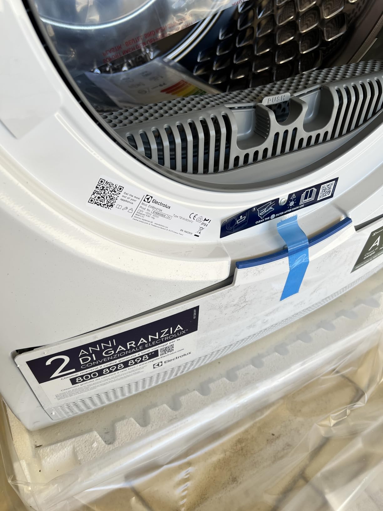 Electrolux EW9H79A Asciugatrice 9 kg Classe A Bianca