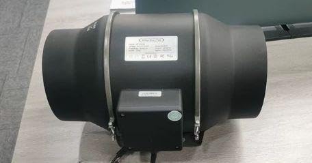TiryyDrela Aspiratore 100 mm 220 m³/h con regolatore silenzioso