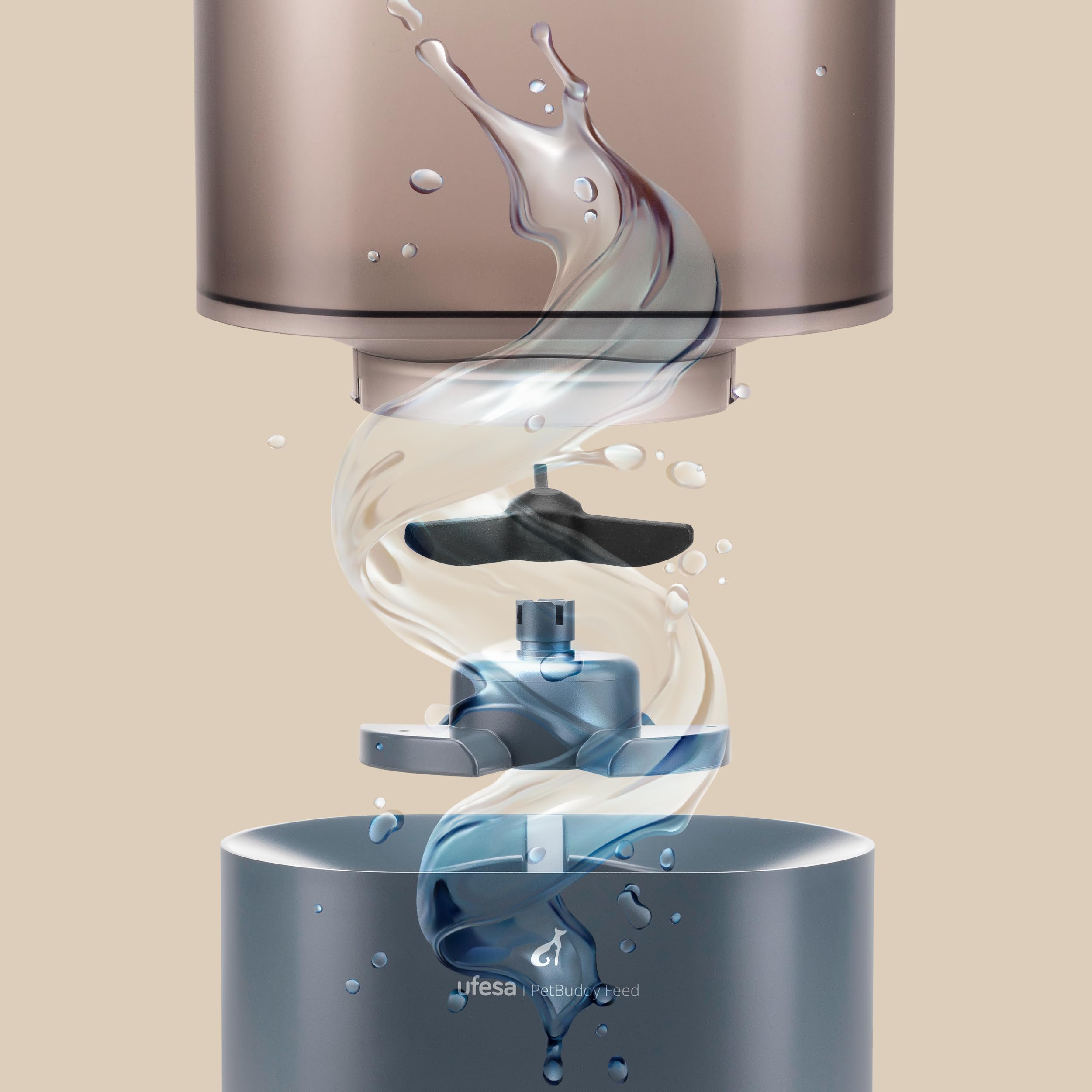 Ufesa dispenser automatico cibo 3L acciaio inox