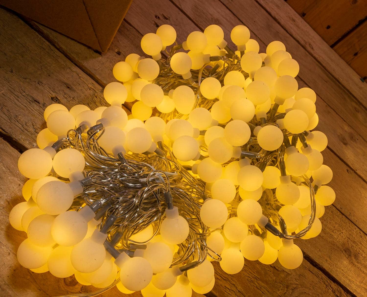 WOWDSGN catena luminosa 30 m 300 LED bianco caldo IP44