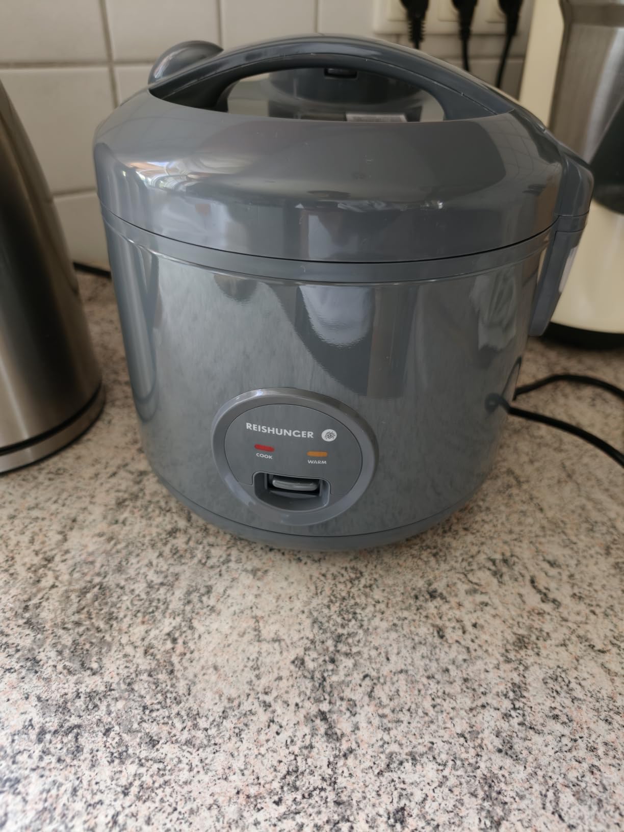Reishunger Basis cuociriso elettrico 1,2 L grigio 6 porzioni