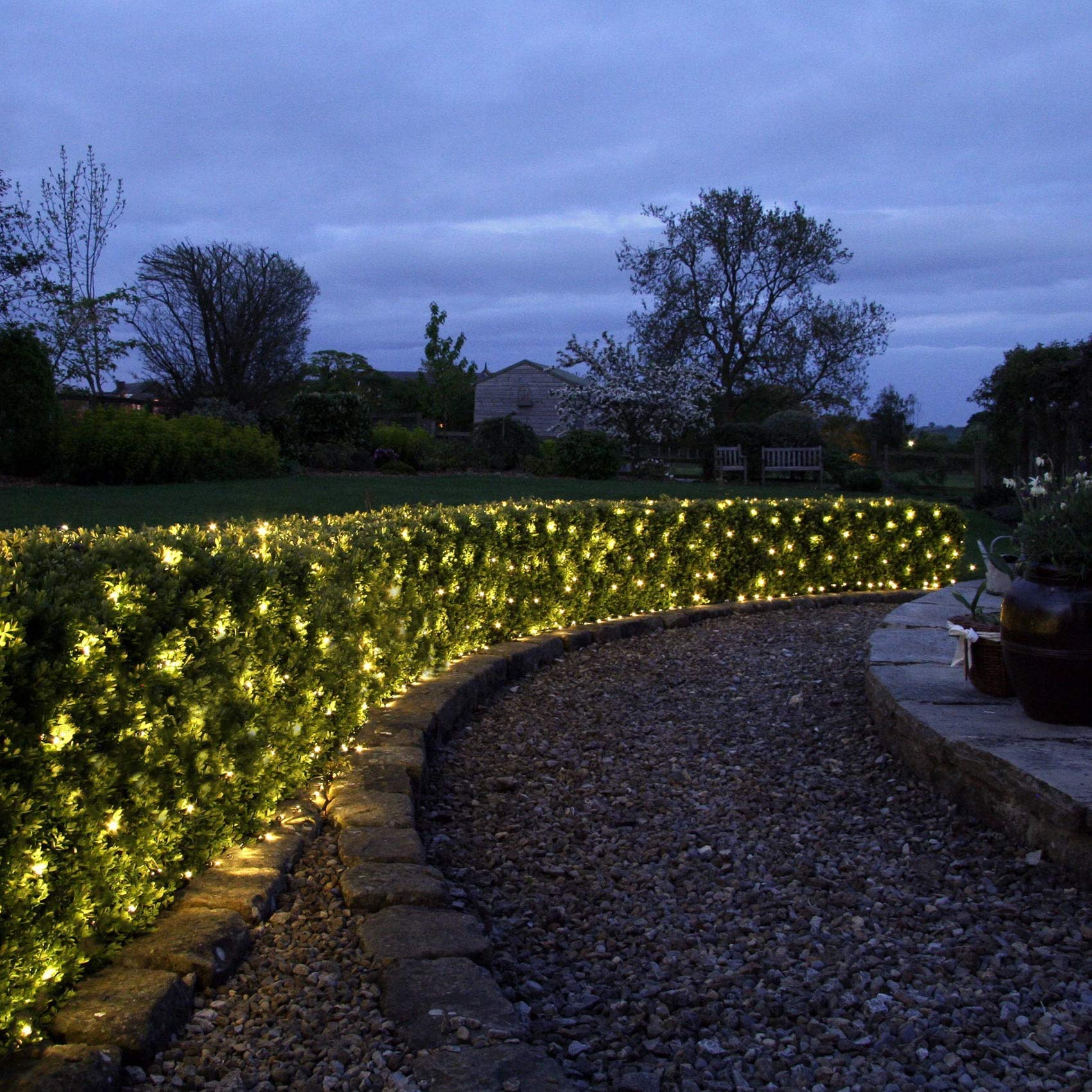 WOWDSGN rete luci LED 200 bianco caldo 3x2 m telecomando