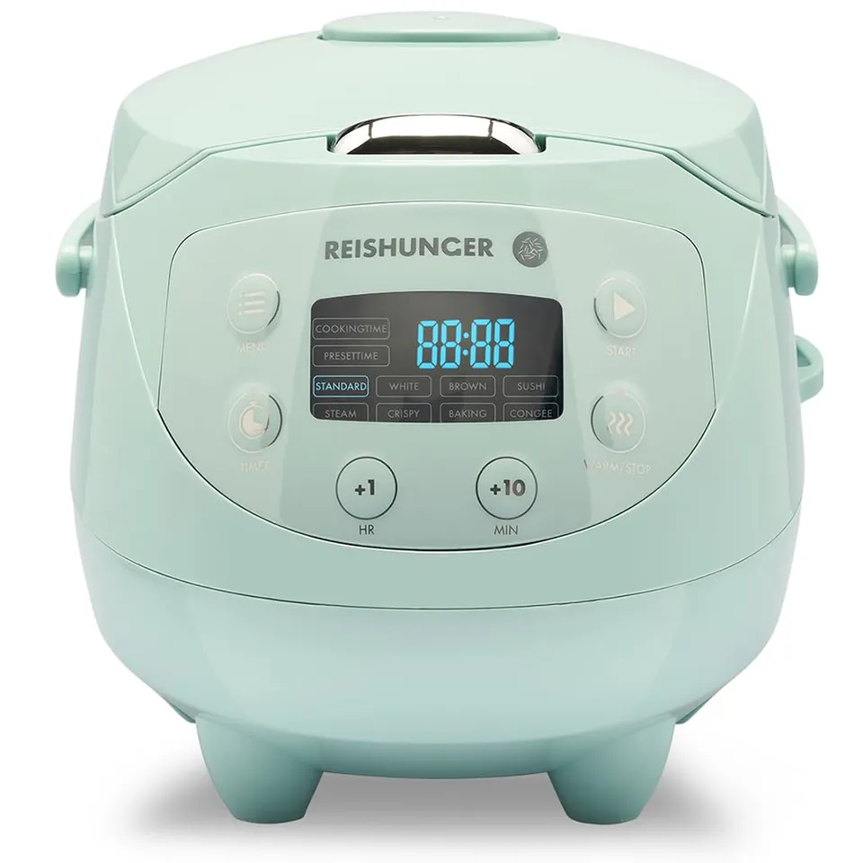 Reishunger Mini cuociriso digitale menta 8 programmi