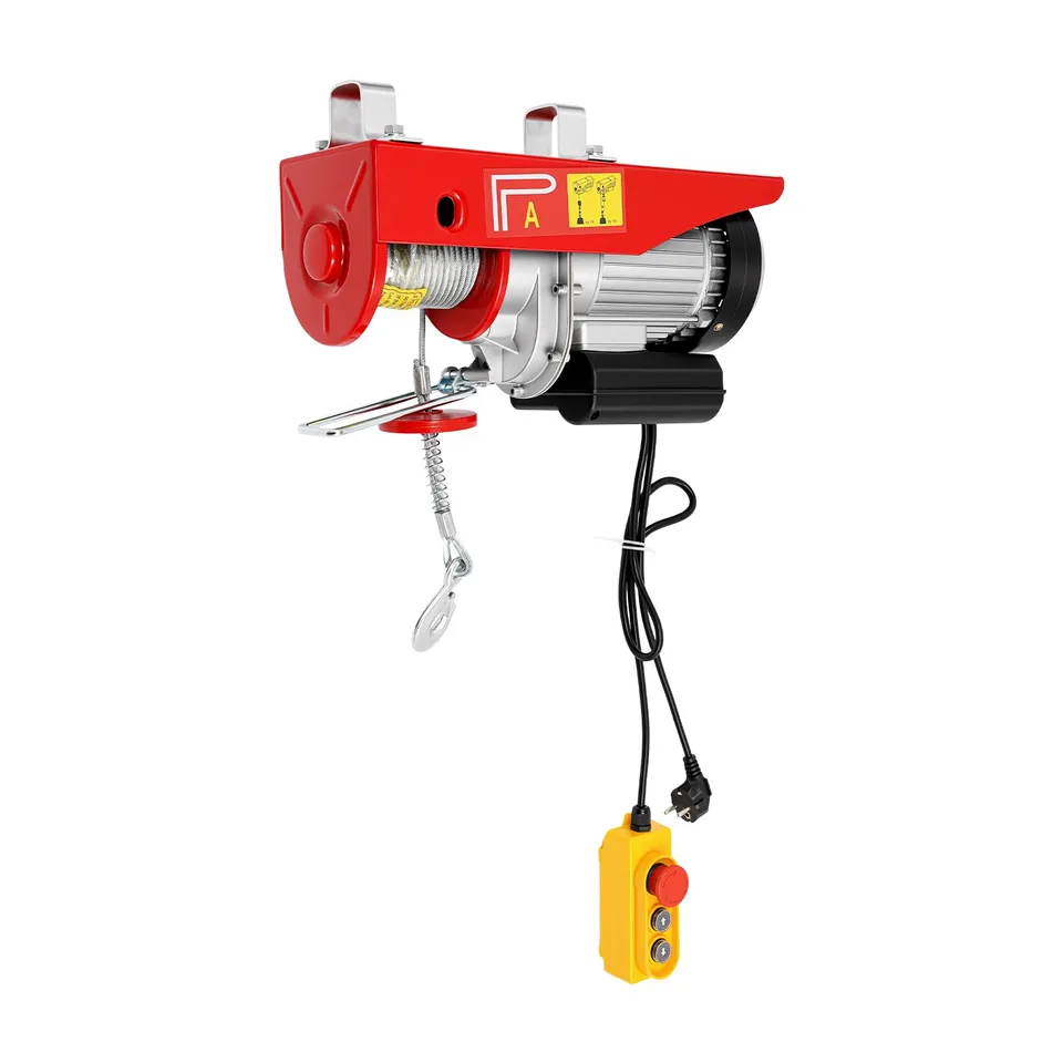 TiryyDrela Paranco Elettrico 800 kg 10 m 1450W con Telecomando
