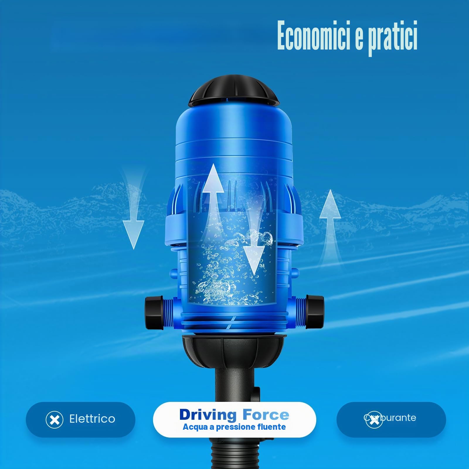 TiryyDrela iniettore fertilizzante irrigazione dosatore 0,4-4%