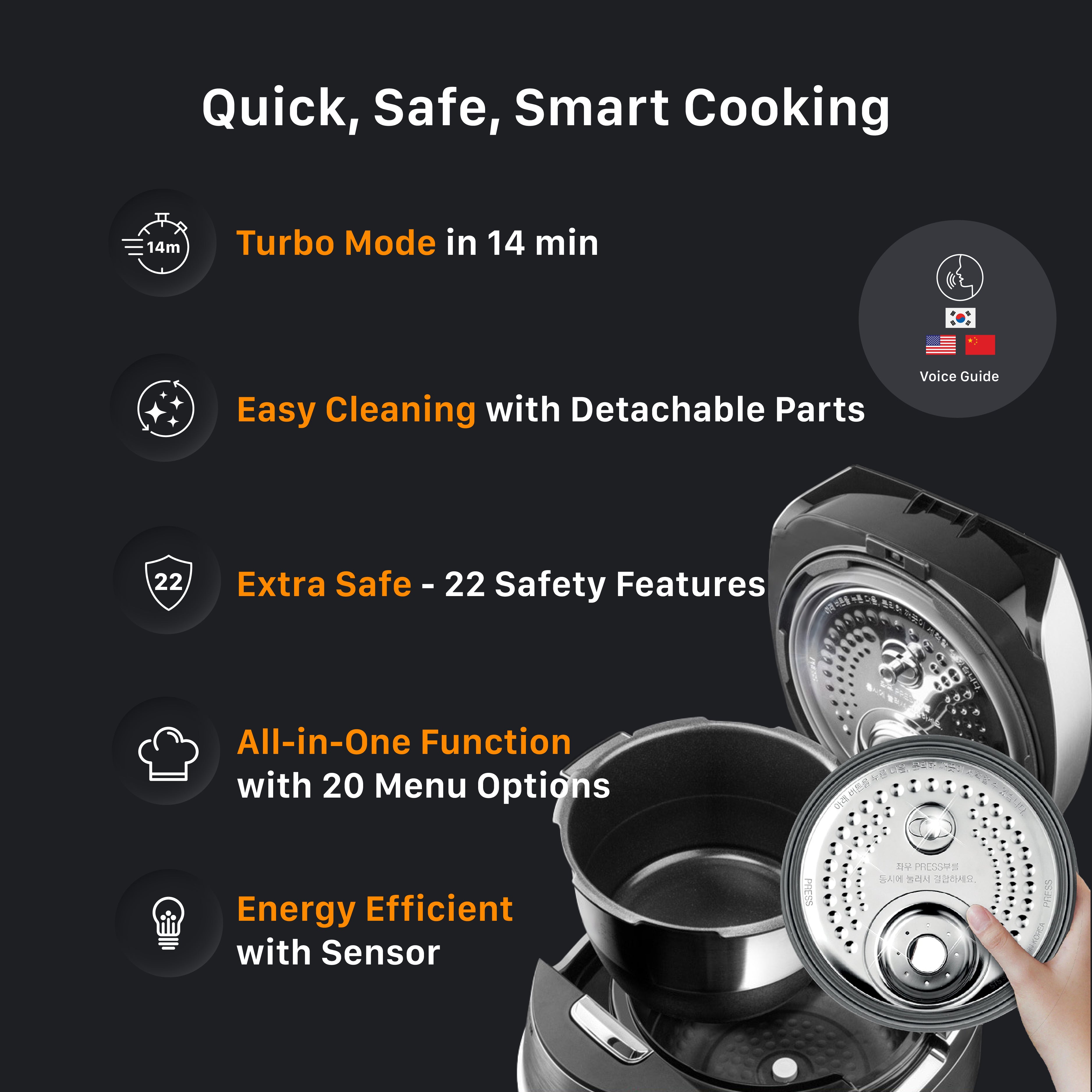 Cuckoo CRP-JHR1009F cuociriso IH 10 tazze
