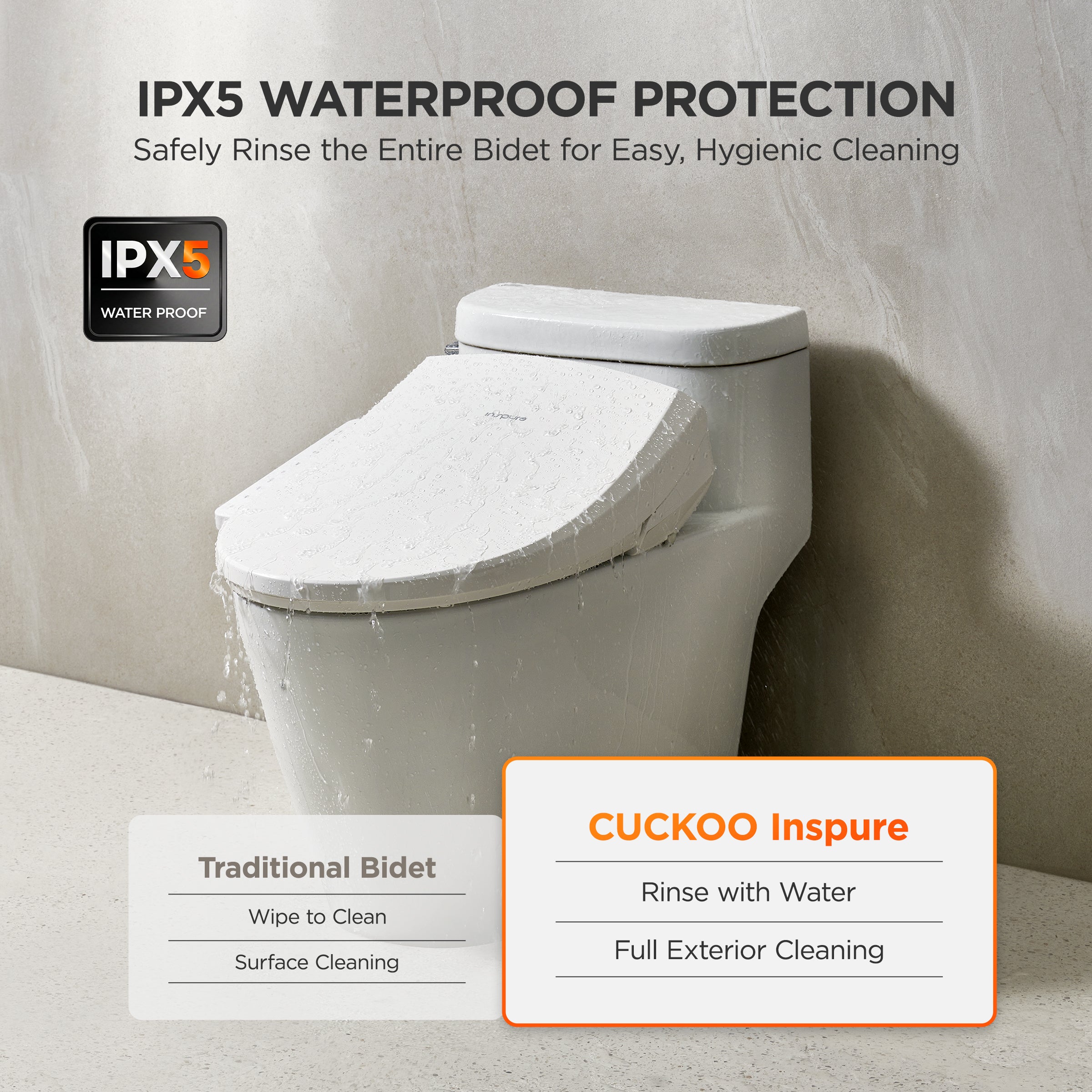 CUCKOO Inspure CBT-L2031W bidet elettronico sedile riscaldato