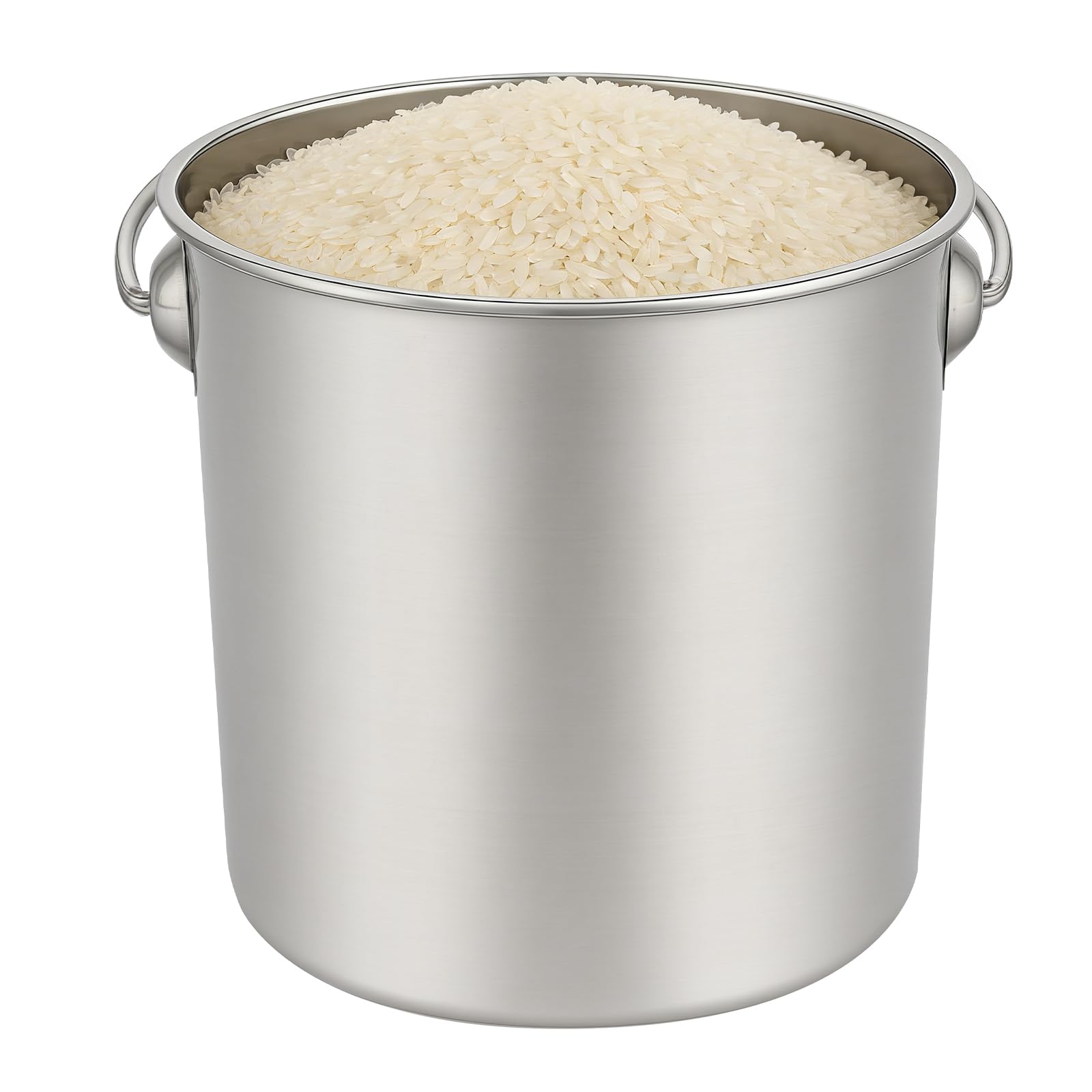 TiryyDrela secchio inox alimentare 12L con coperchio 26x24,5 cm