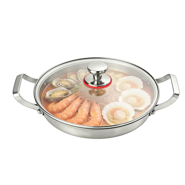 TiryyDrela Padella 32 Cm Titanio Martellato con Coperchio Induzione