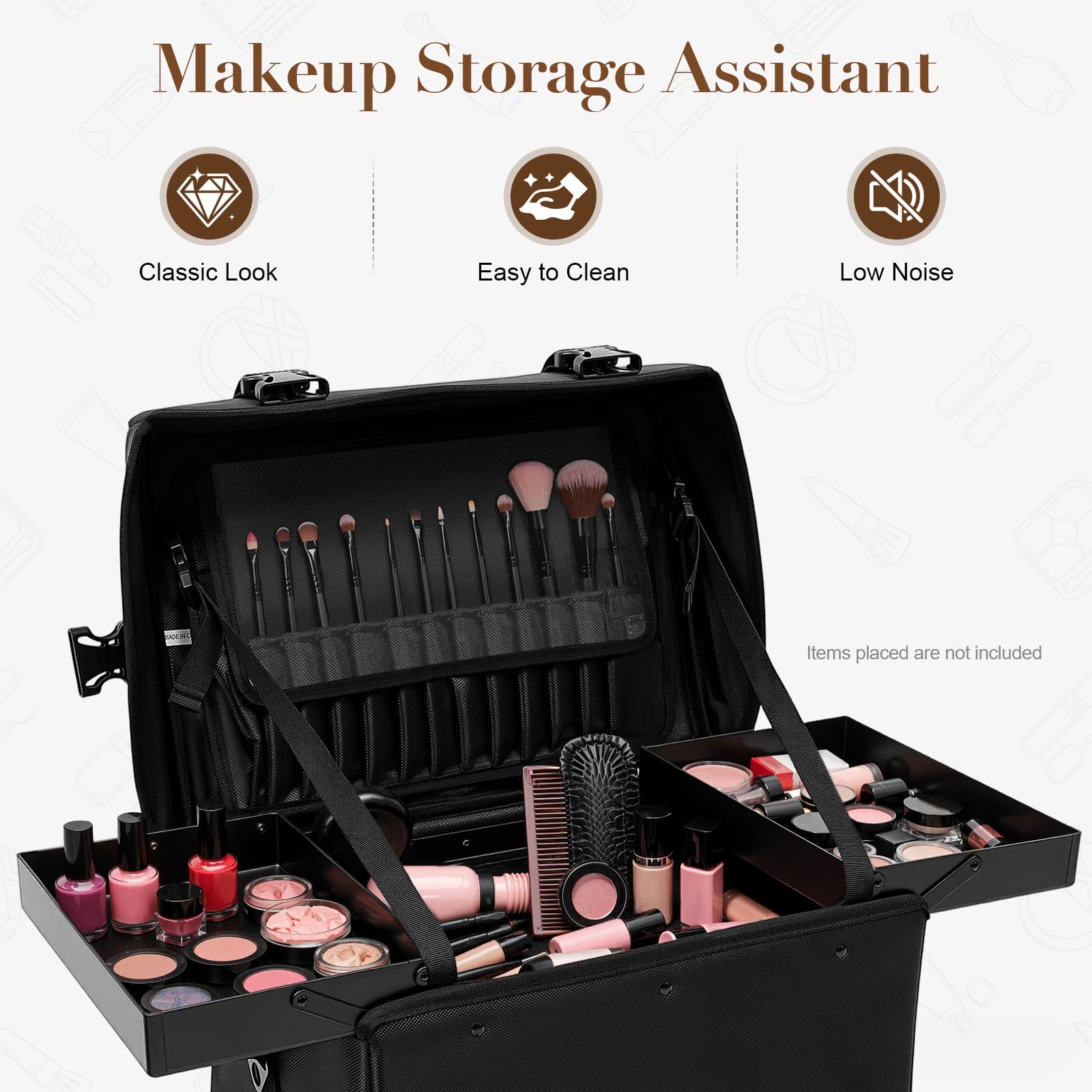 TiryyDrela Valigetta Trucco Trolley 8 Cassetti
