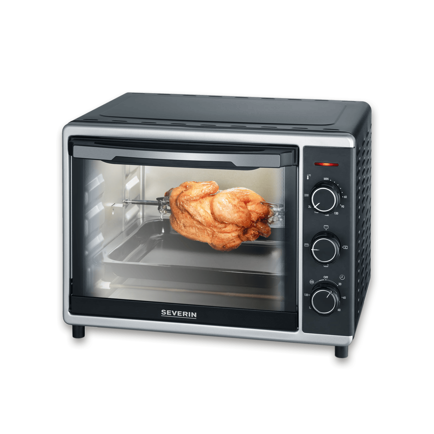 SEVERIN forno elettrico ventilato con girarrosto per pizza
