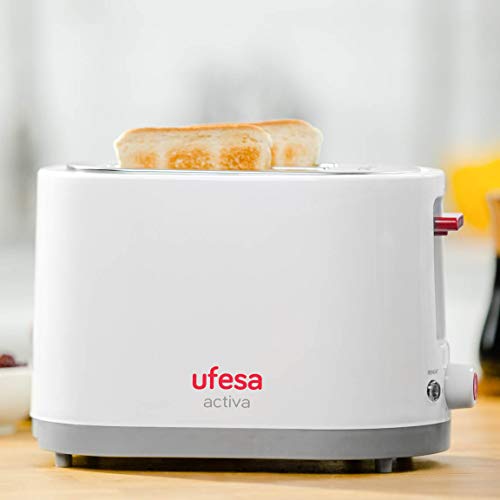 Ufesa TT7385 tostapane 2 fette bianco-rosso 750W