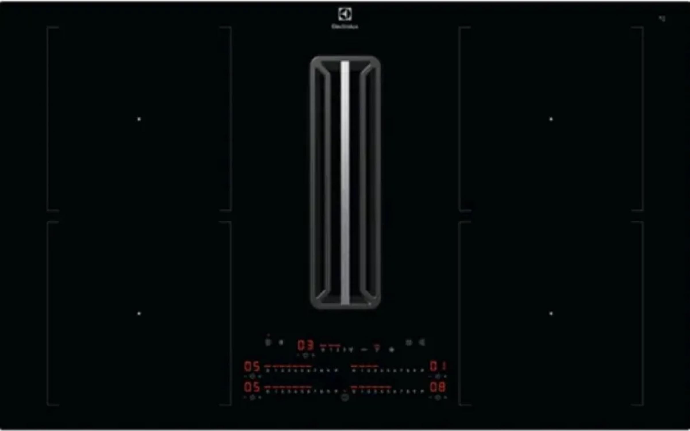 Electrolux KCD84453CK piano a induzione con cappa 83 cm