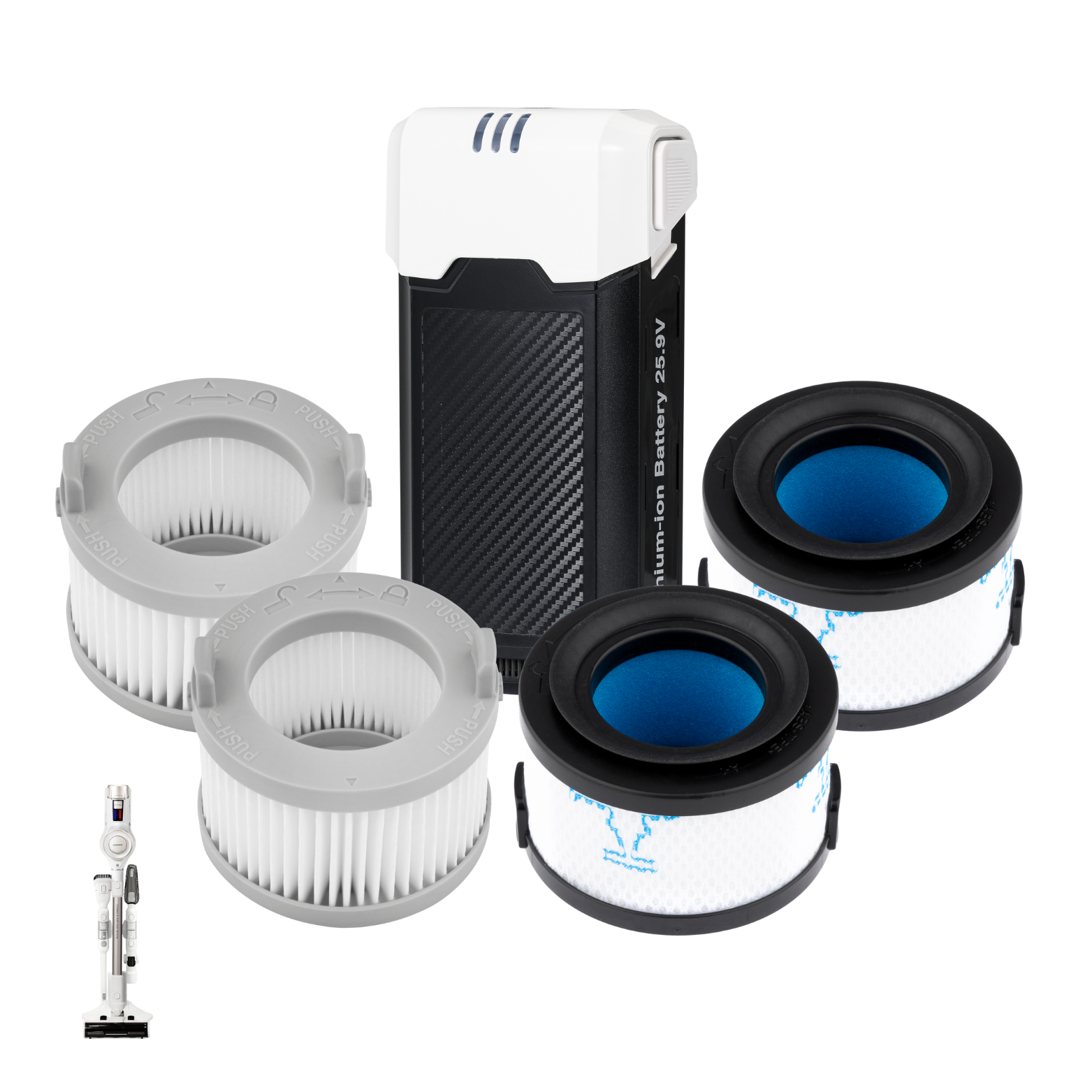 CUCKOO Powerclone CVC-A1410W ricambi aspirapolvere con batteria