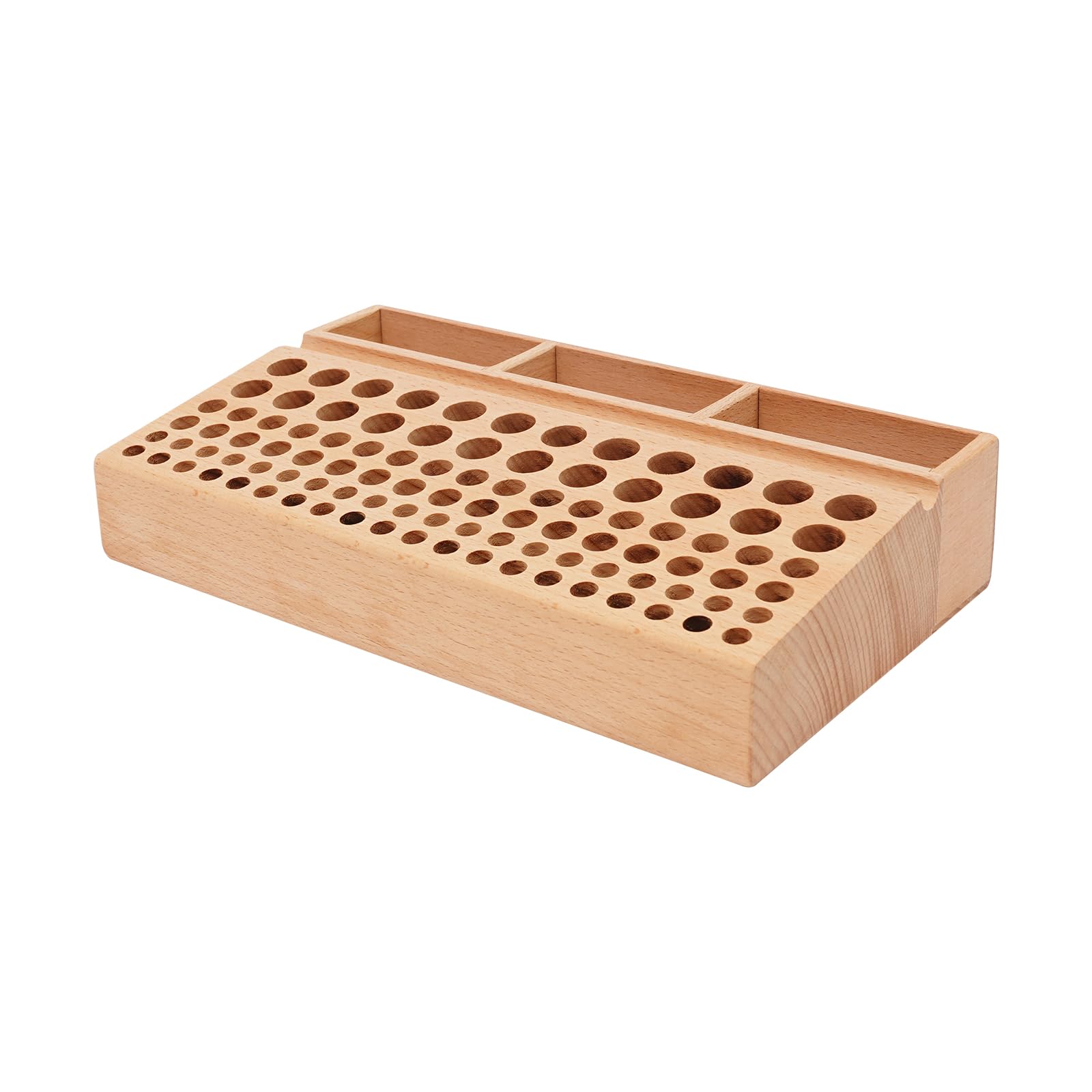 TiryyDrela organizer attrezzi pelle faggio 98 fori 27x15 cm