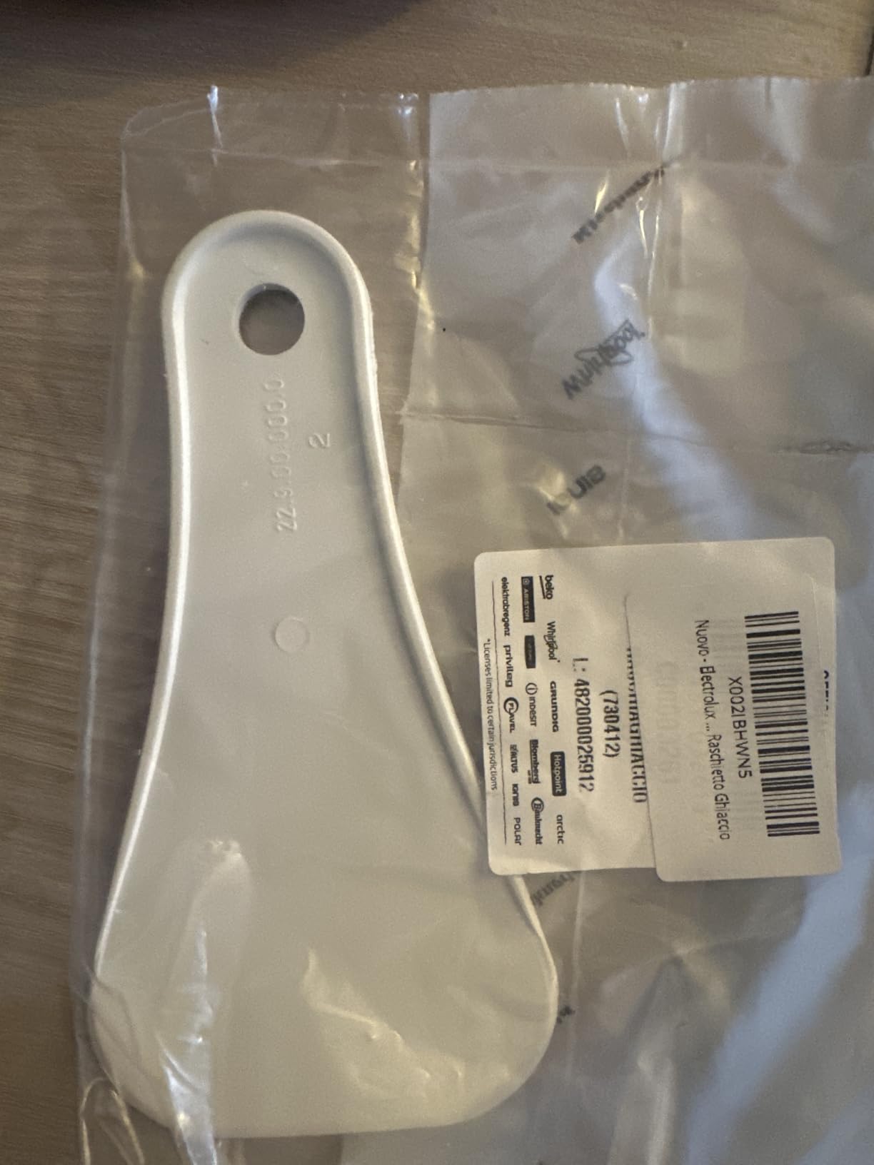 Electrolux 9029792976 Raschietto Ghiaccio Frigorifero