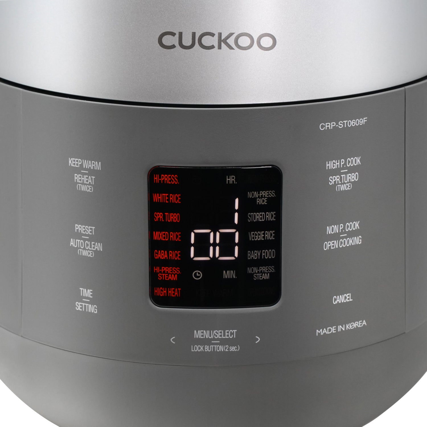 CUCKOO CRP-ST0609F cuociriso elettrico 6 tazze doppia pressione