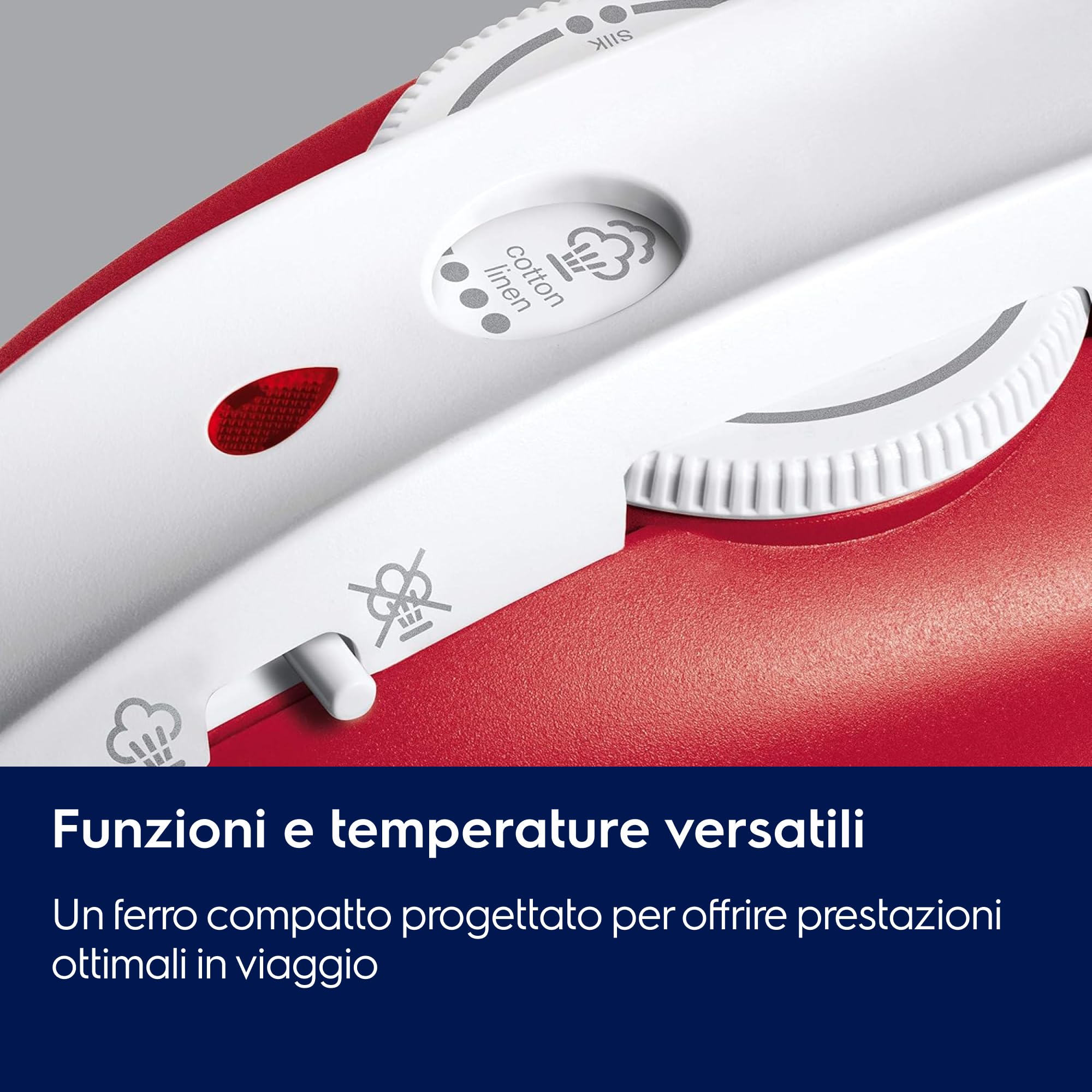 Electrolux EDBT800 ferro da stiro da viaggio 800 W rosso