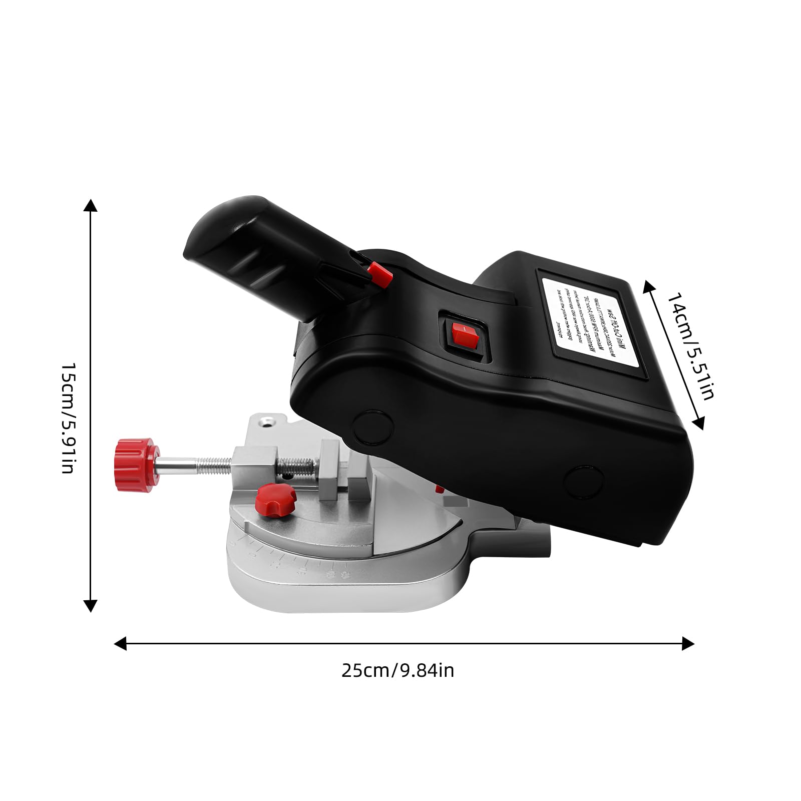 TiryyDrela Mini Sega da Taglio 90W 6000 giri/min 0-45°