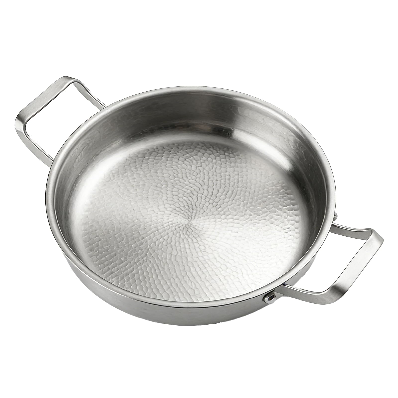 TiryyDrela padella acciaio inox 28 cm con coperchio vetro