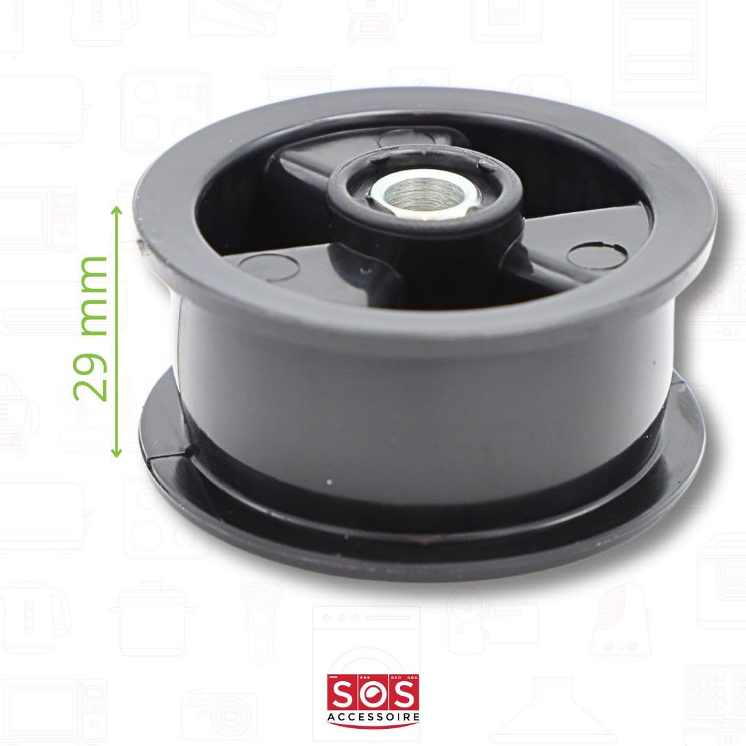 Electrolux 1000047680-000 rullo tendicinghia asciugatrice nero