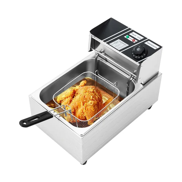 TiryyDrela friggitrice elettrica inox 6L 2500W 60-200°C