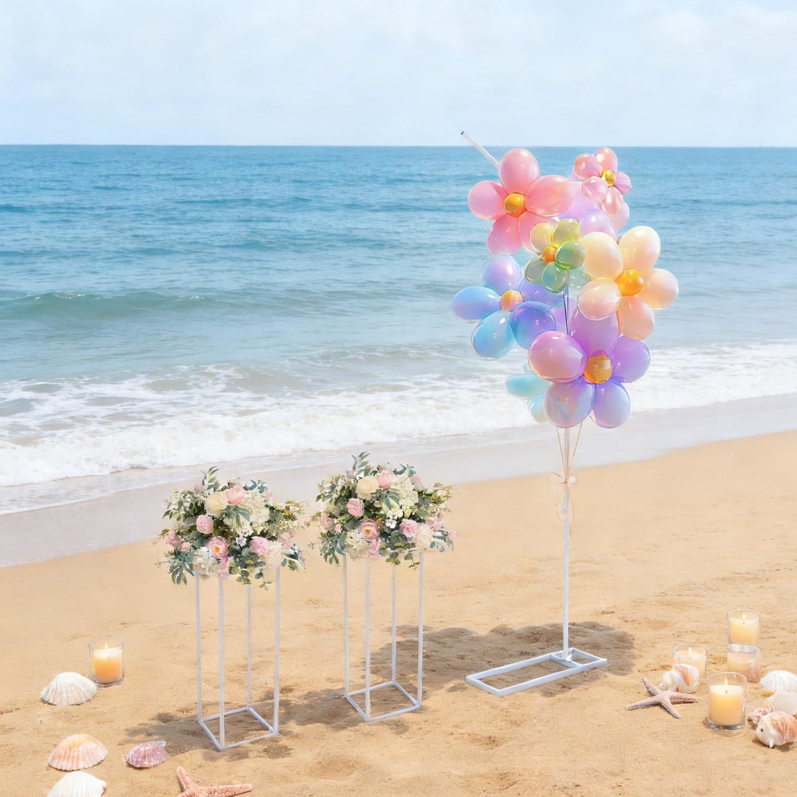 TiryyDrela Arco Matrimonio Bianco 3 Pezzi