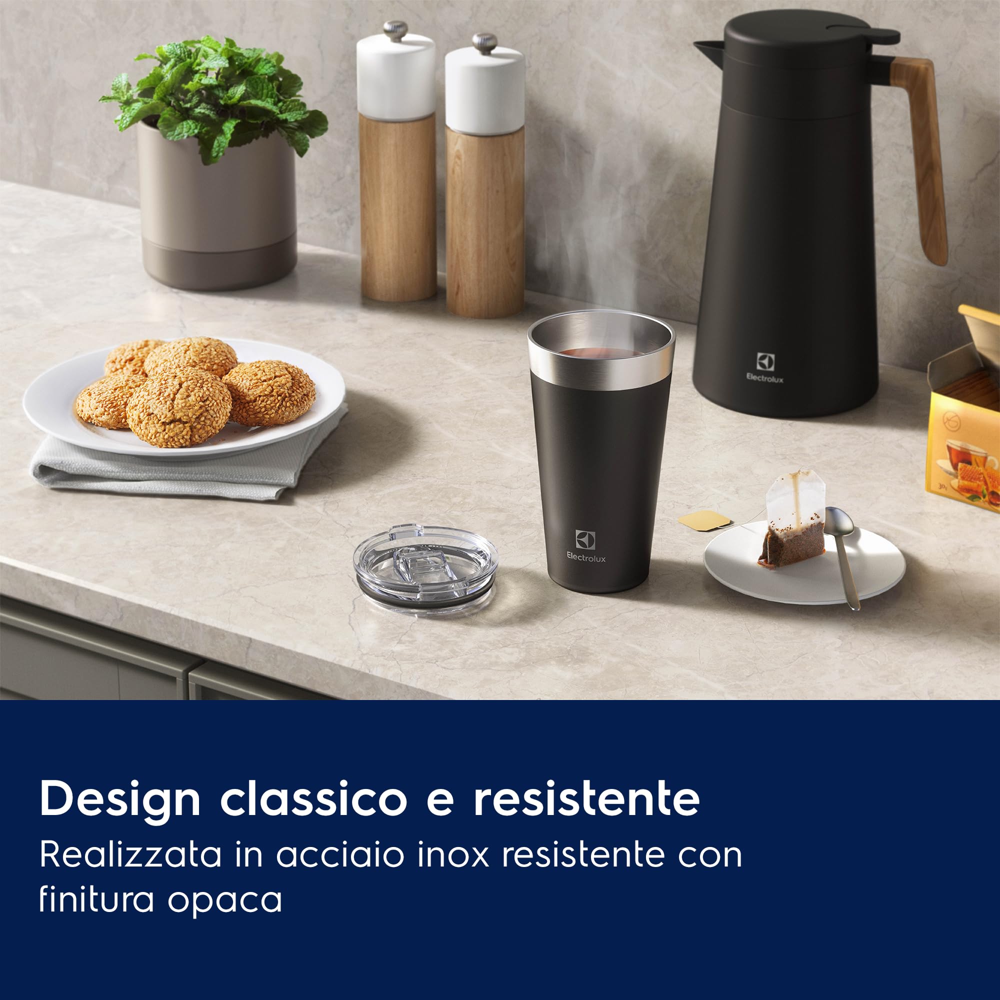 Electrolux ETHC02 tazza termica 560 ml grigio granito