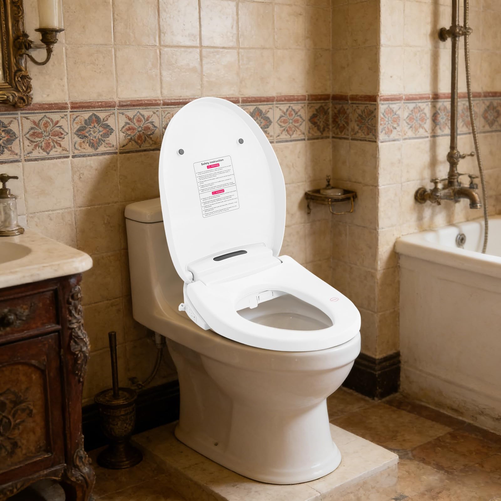 TiryyDrela Sedile WC Giapponese Bidet Riscaldato Telecomando