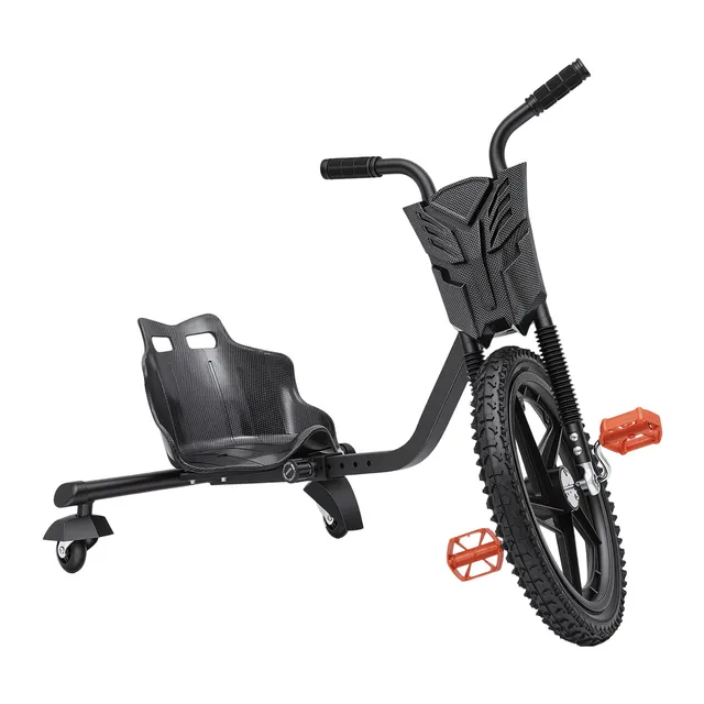TiryyDrela Drift Trike Bambini Nero 3 Ruote