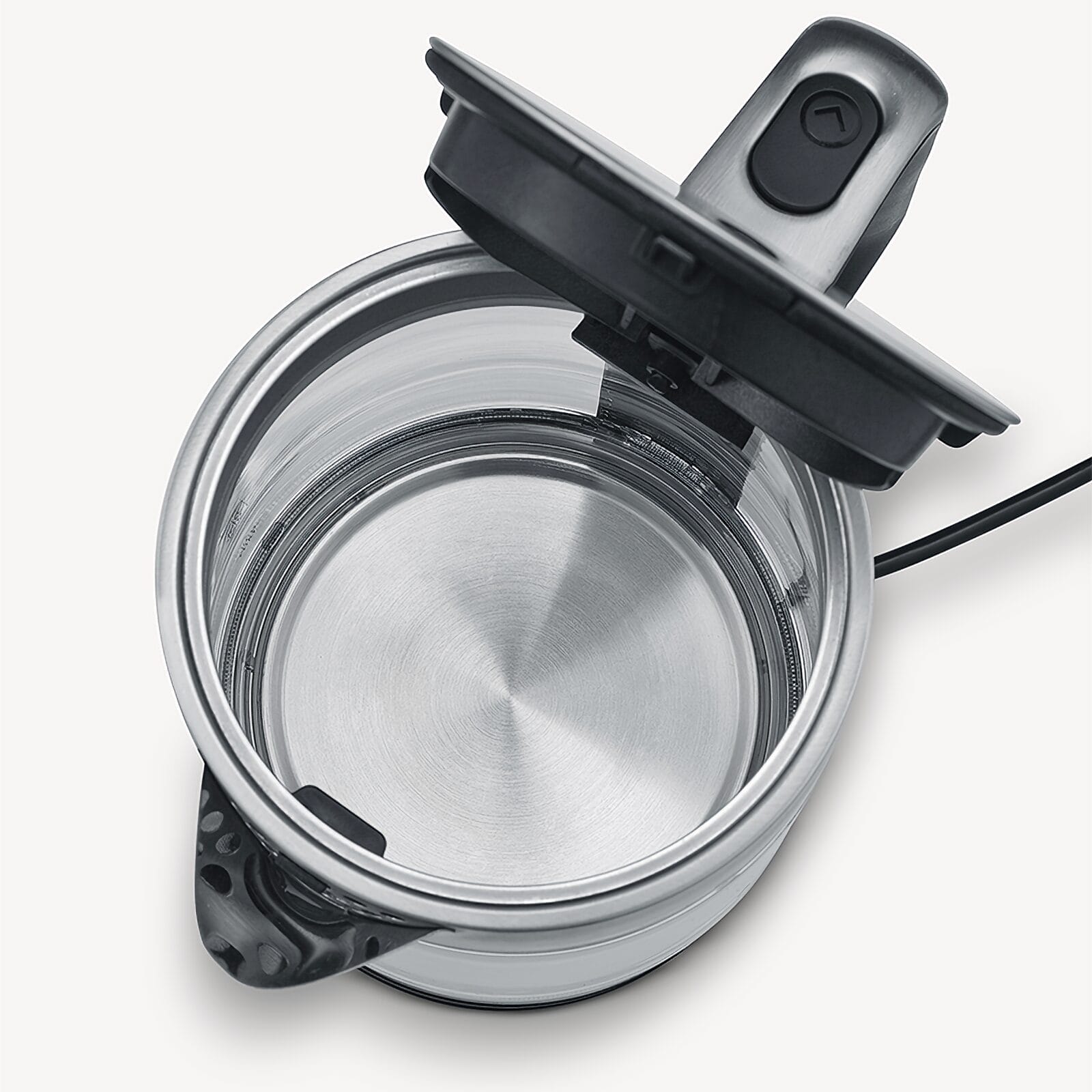 SEVO bollitore vetro 1,7 L acciaio inox una mano