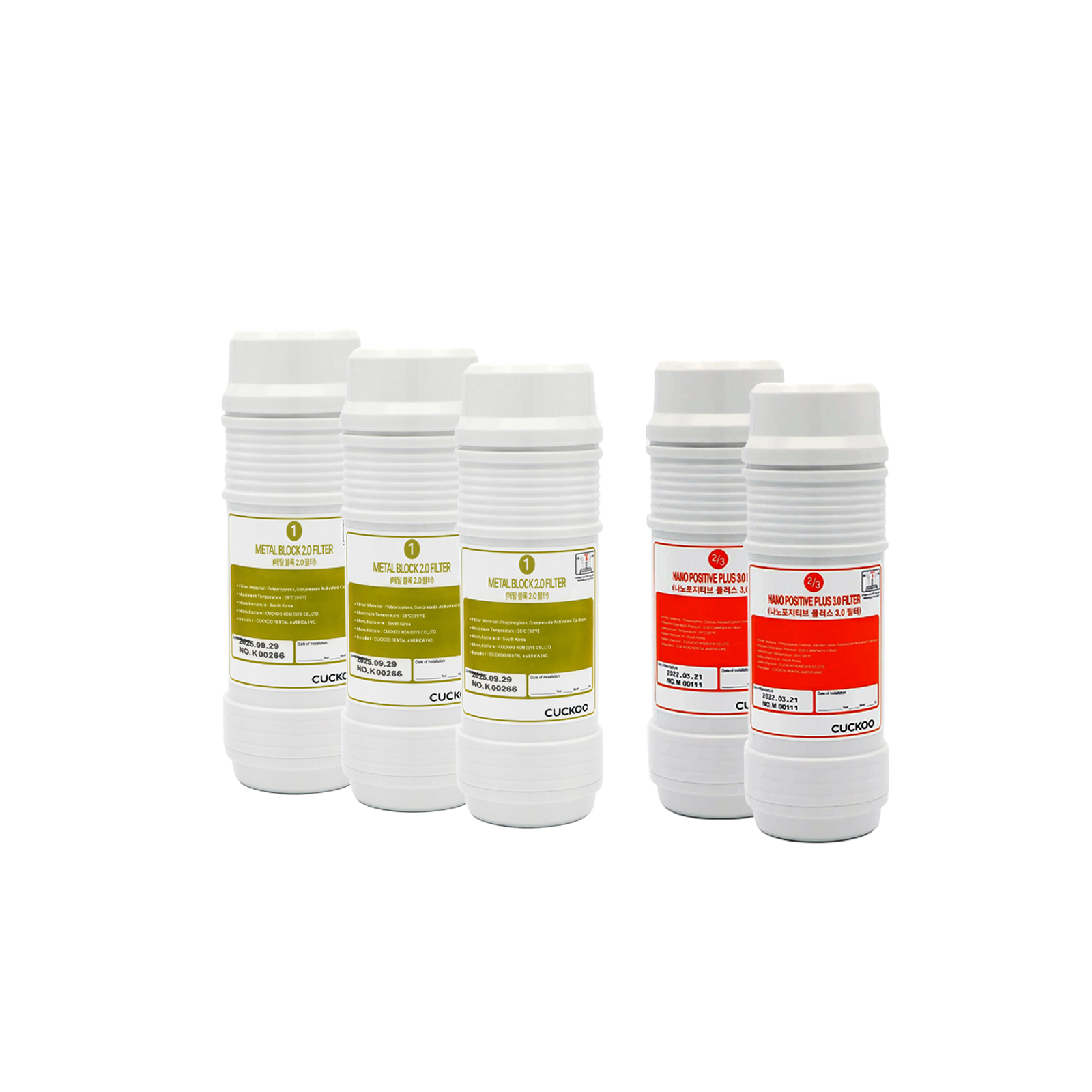 Cuckoo CP-ABNC100GWH set filtri depuratore acqua 1 anno