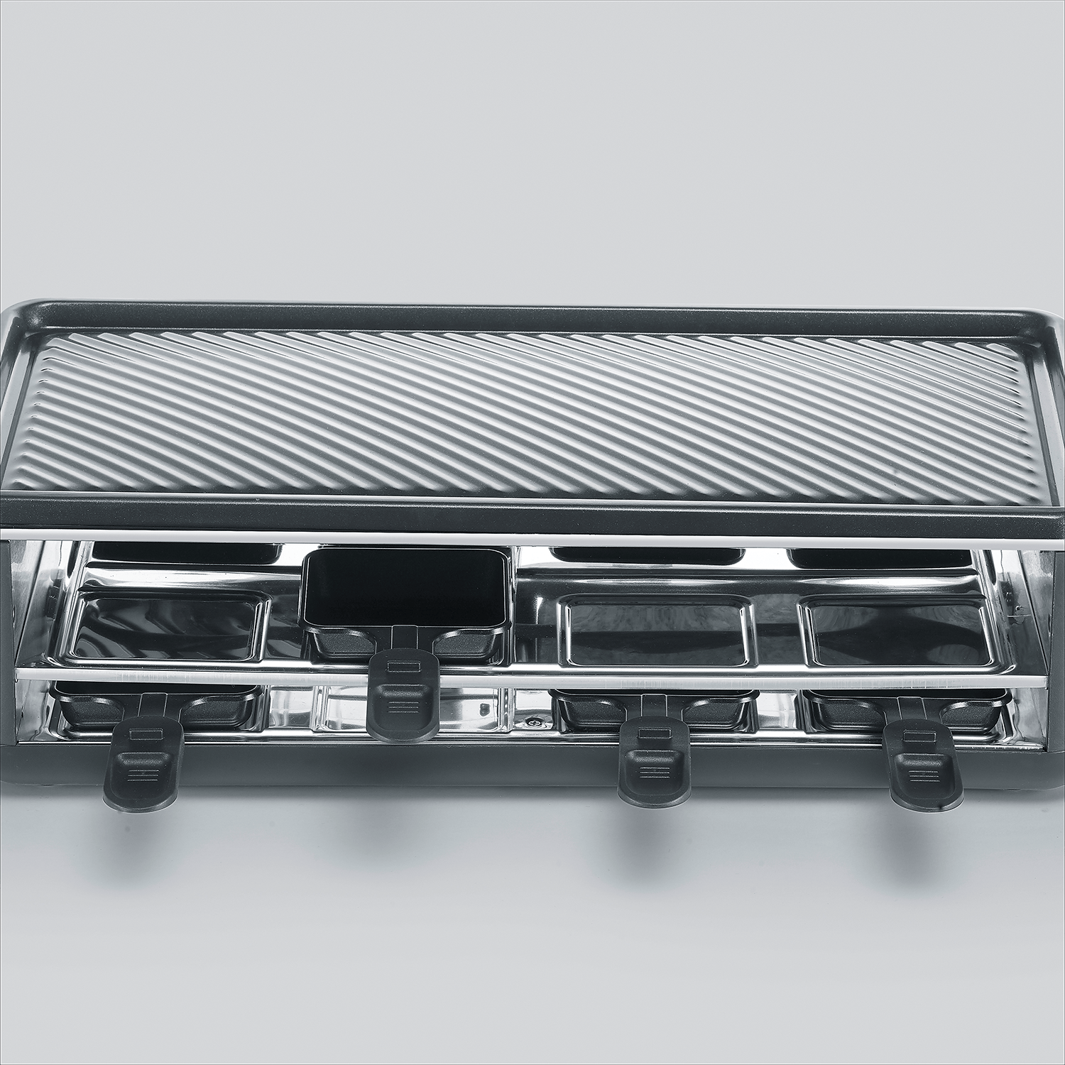 SEVERIN Black Line Lite raclette grill 8 padelle antiaderenti