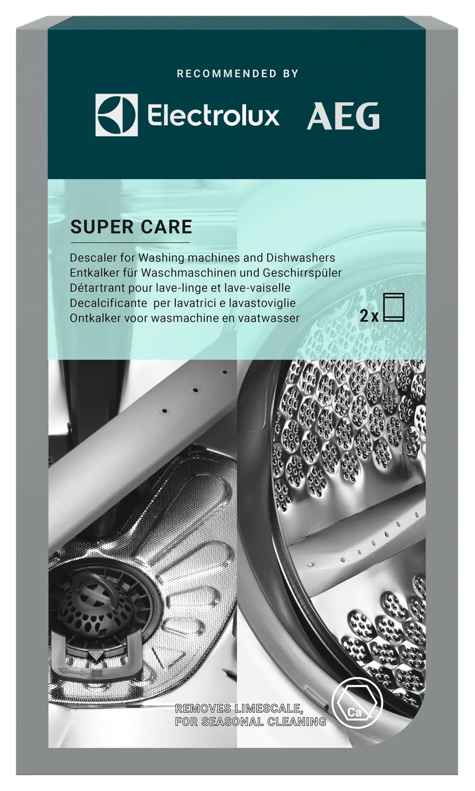 Electrolux M2GCP101 decalcificante lavatrice lavastoviglie 2x100g