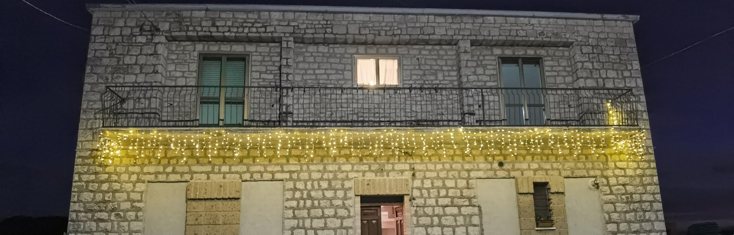 WOWDSGN Tenda Luminosa 10M 440 LED luci Natale bianco caldo