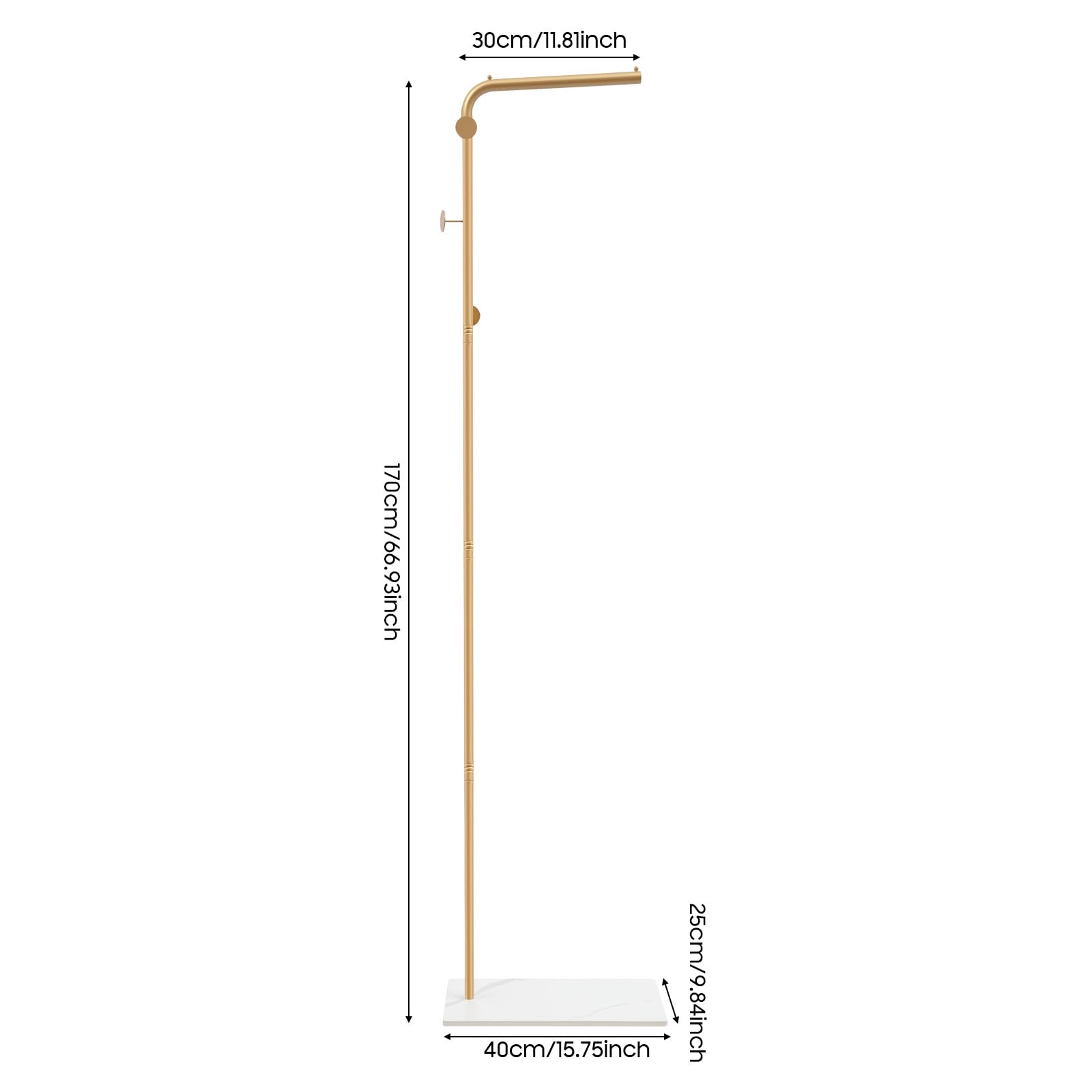 TiryyDrela Forma L appendiabiti da terra oro bianco 35 kg