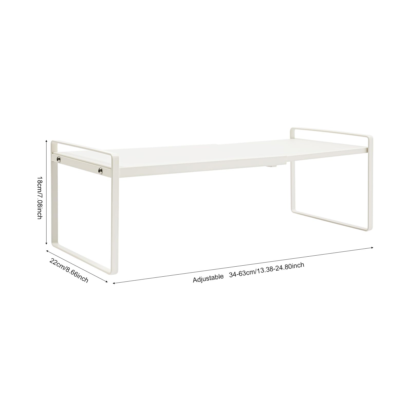 TiryyDrela Scaffale Allungabile Mensola Cucina 34-63 cm 10 kg