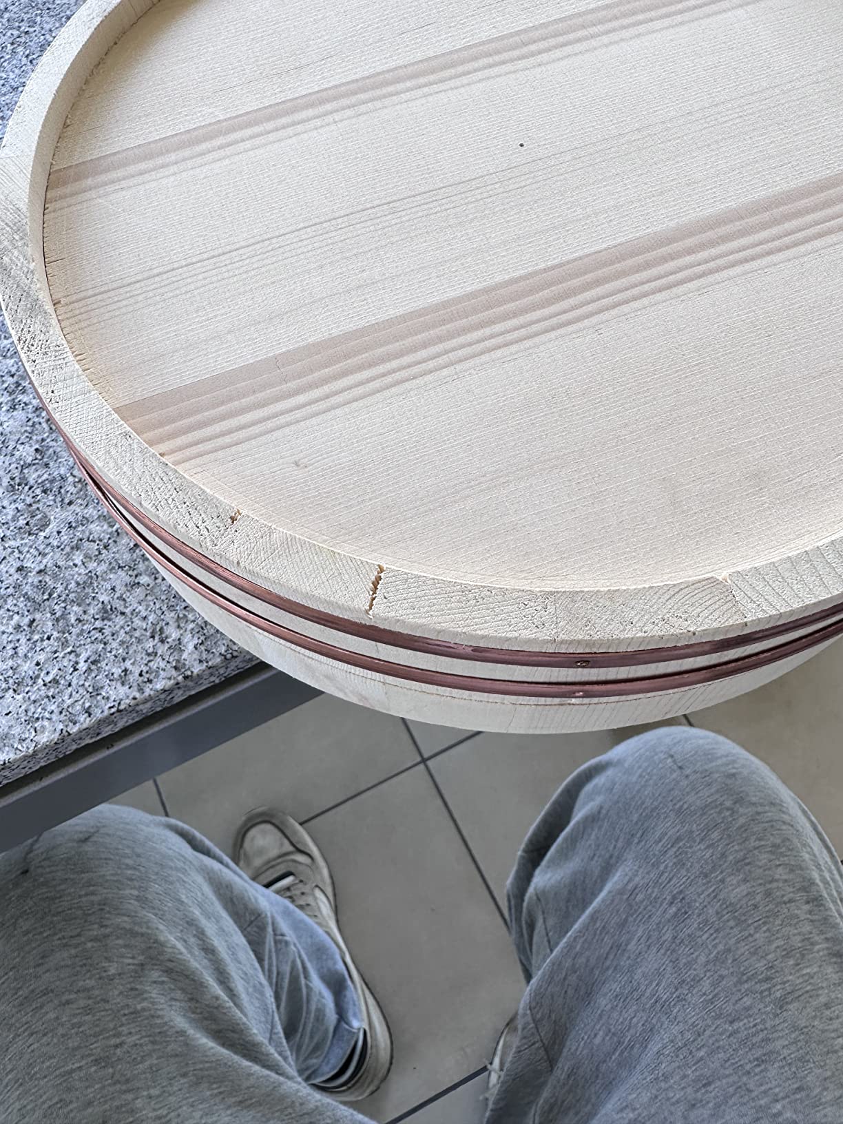 Reishunger Hangiri Ciotola Legno Sushi 30 cm