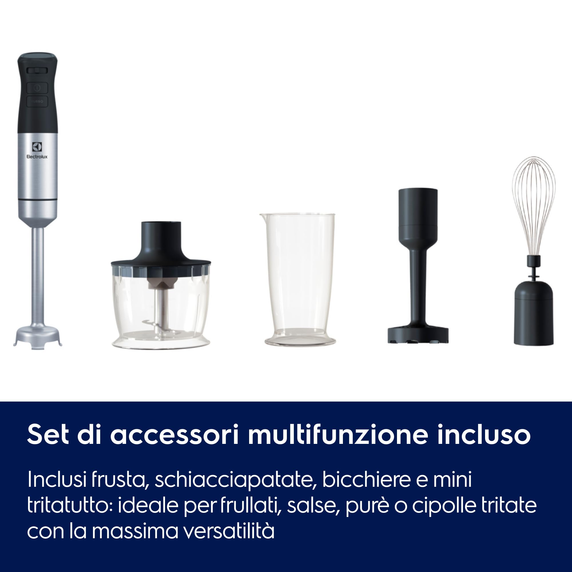 Electrolux Create 5 E5HB2-8SS frullatore a immersione Inox 1000 W