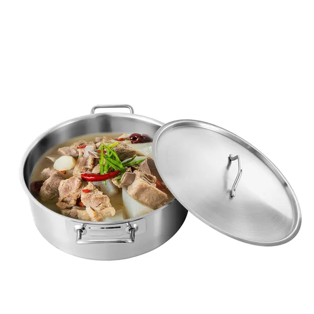 TiryyDrela Pentola 36 cm 10,4 L in Acciaio Inox Induzione