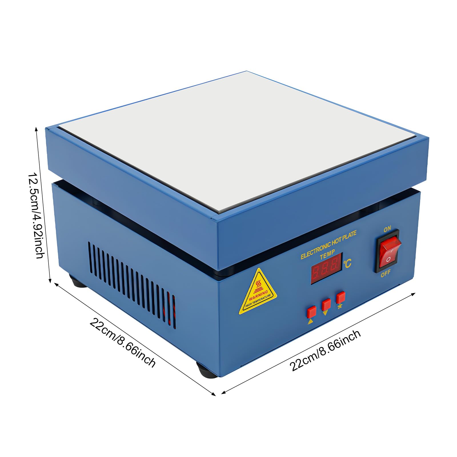 TiryyDrela 800W piastra riscaldante laboratorio 50-400°C