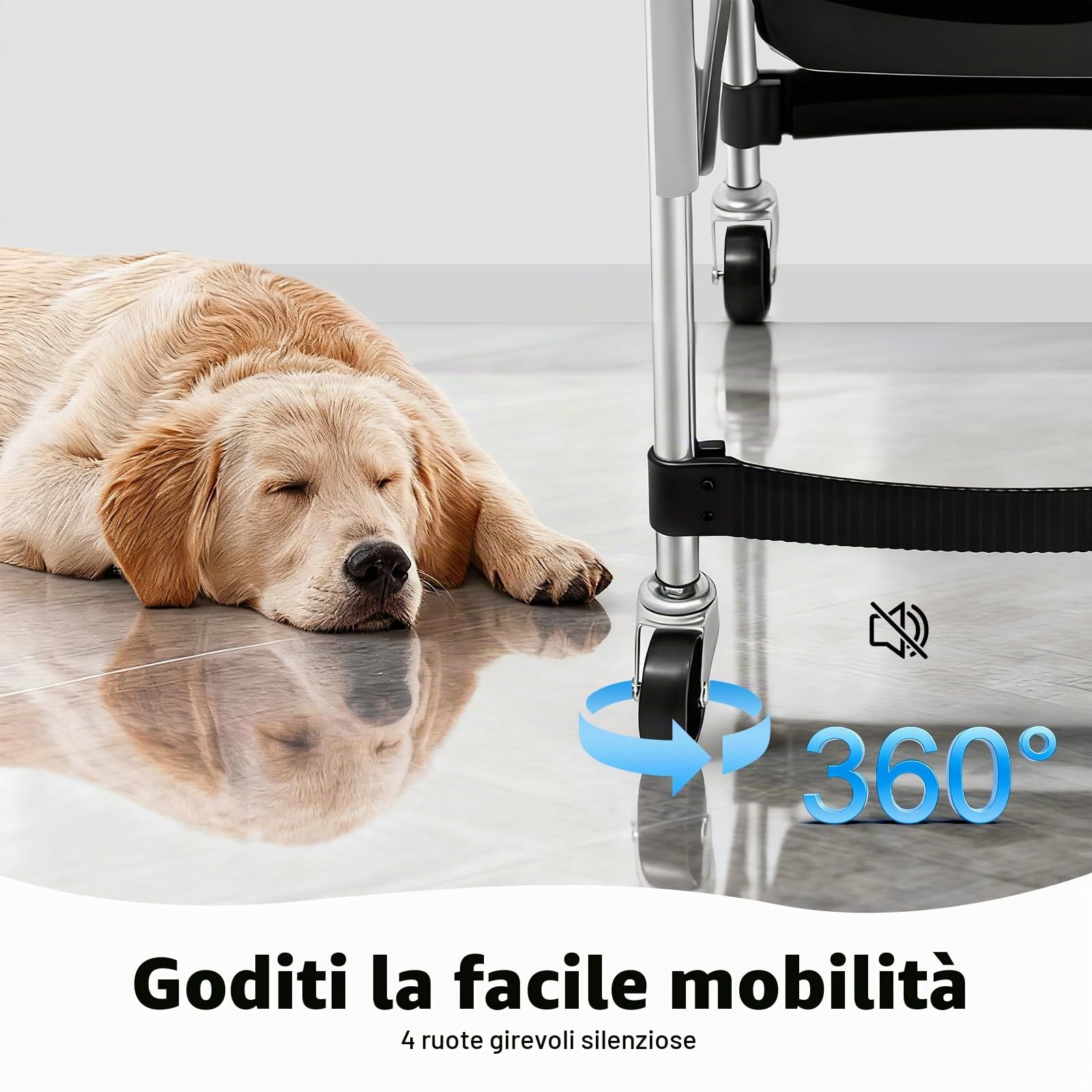 TiryyDrela Carrello Parrucchiere 6 Piani 5 Cassetti Inox
