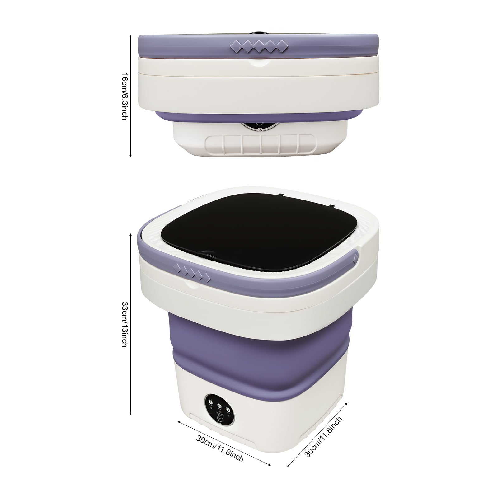 TiryyDrela Mini Lavatrice Pieghevole 12,68 L Intimo e Bimbi